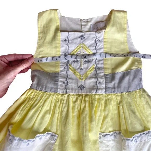 Well Dressed Wolf Yellow/Gray Cross Tunic Set- 3T - Picture 5 of 16